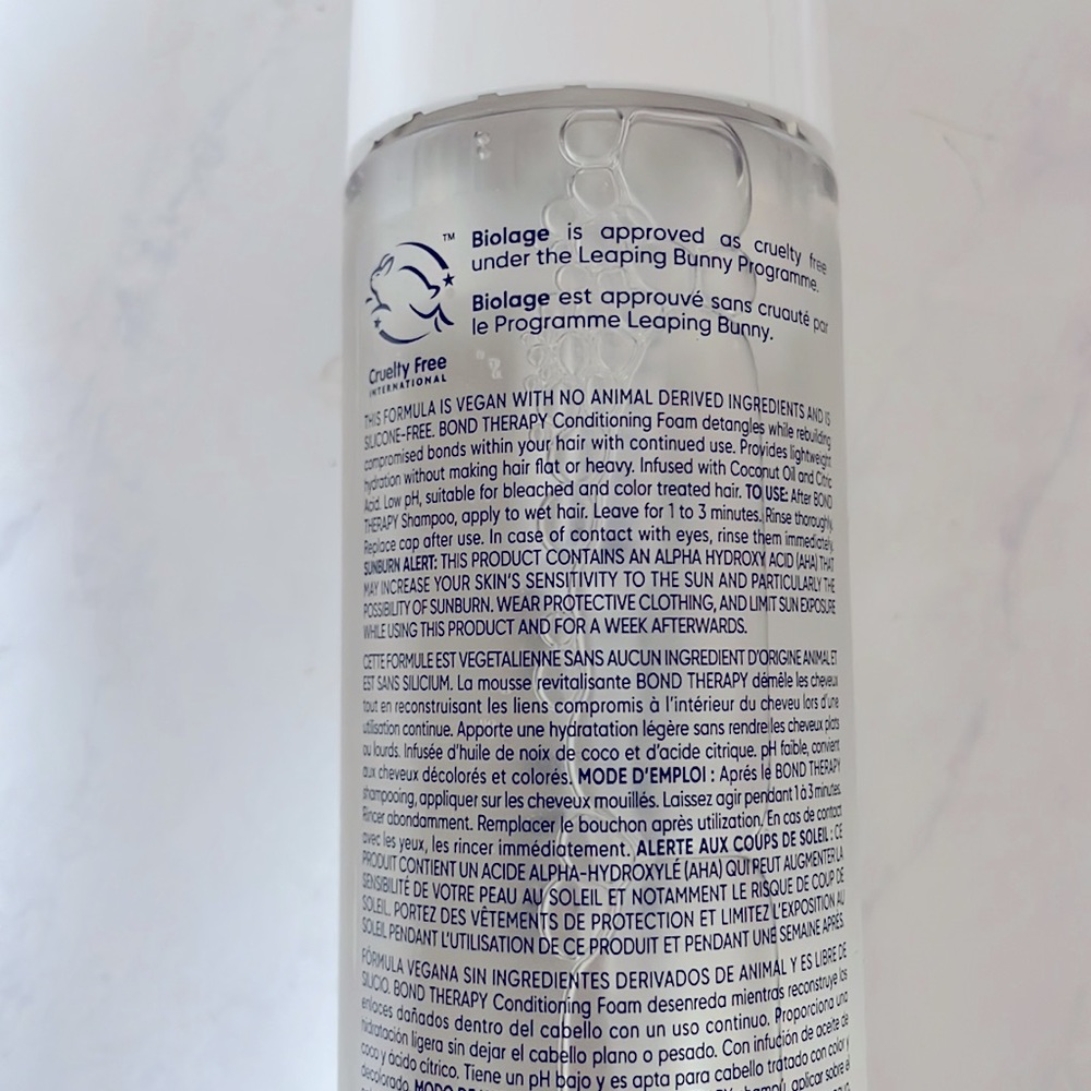 BIOLAGE Bond Therapy Conditioning Foam - Picture 4 of 4
